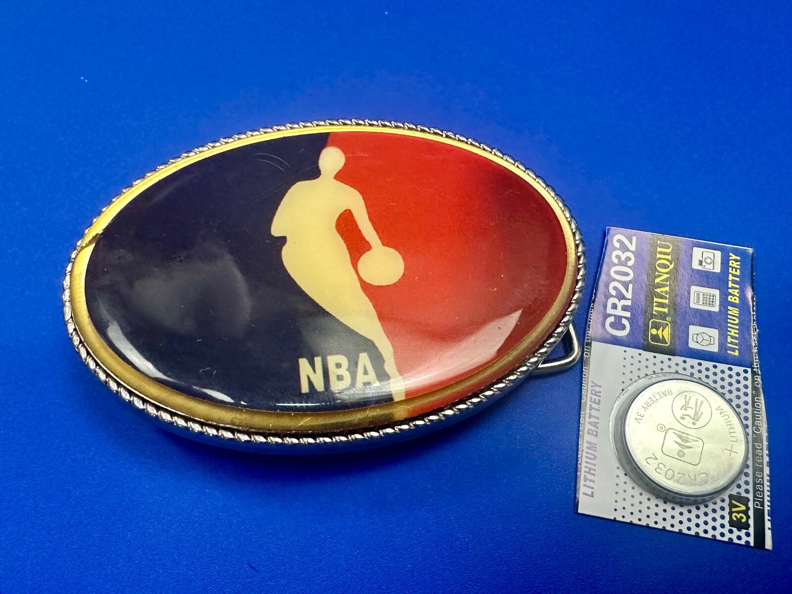 NBA Basketball Player Led Light Flashing Belt Buckle W/ Fresh Battery!