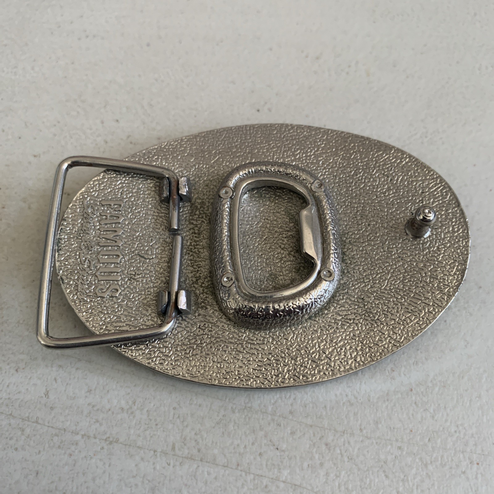 Famous Stars and Straps Belt Buckle Skull Bottle Opener