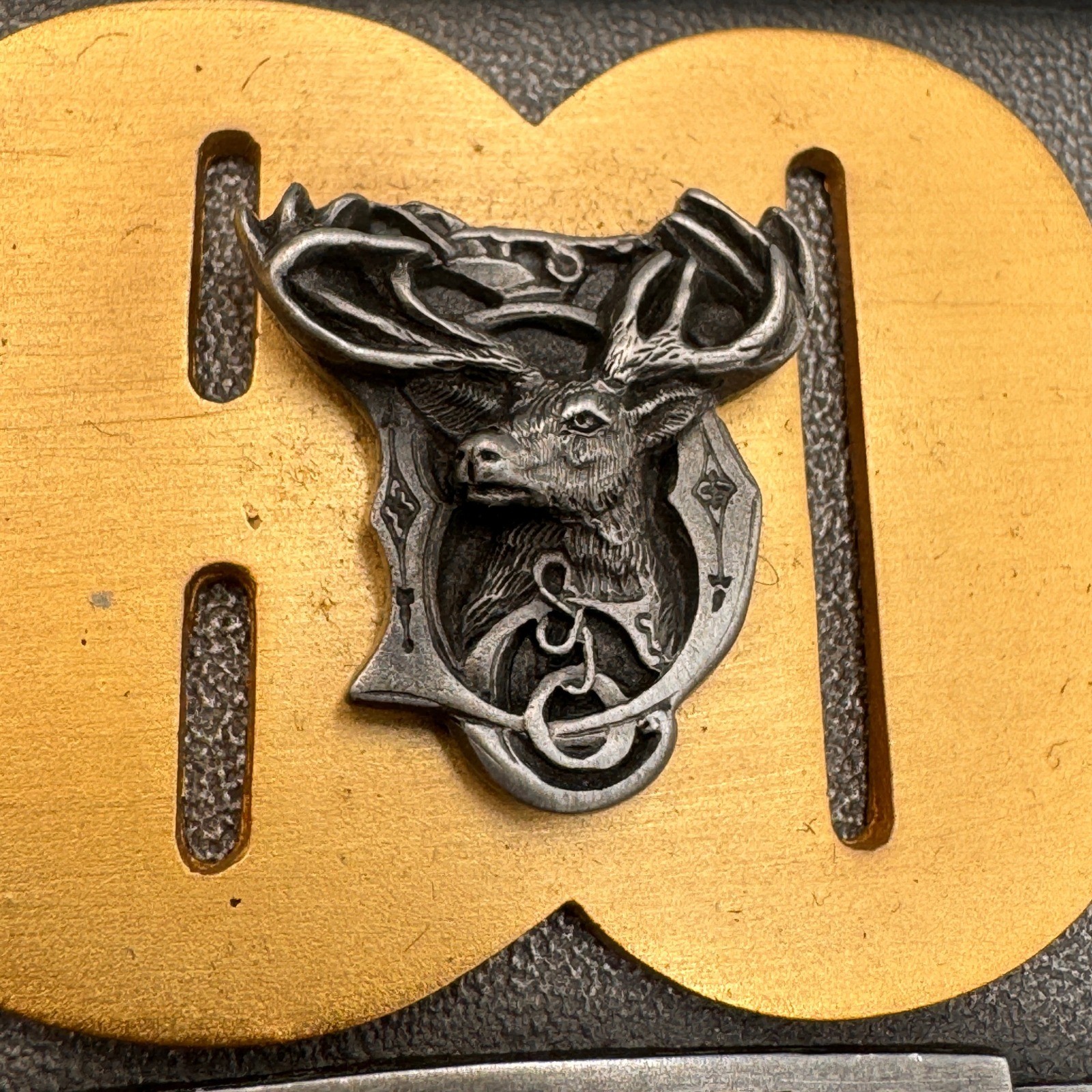 Vintage John Deere 80th Anniversary Belt Buckle Columbus Ohio 1912-1992 #699