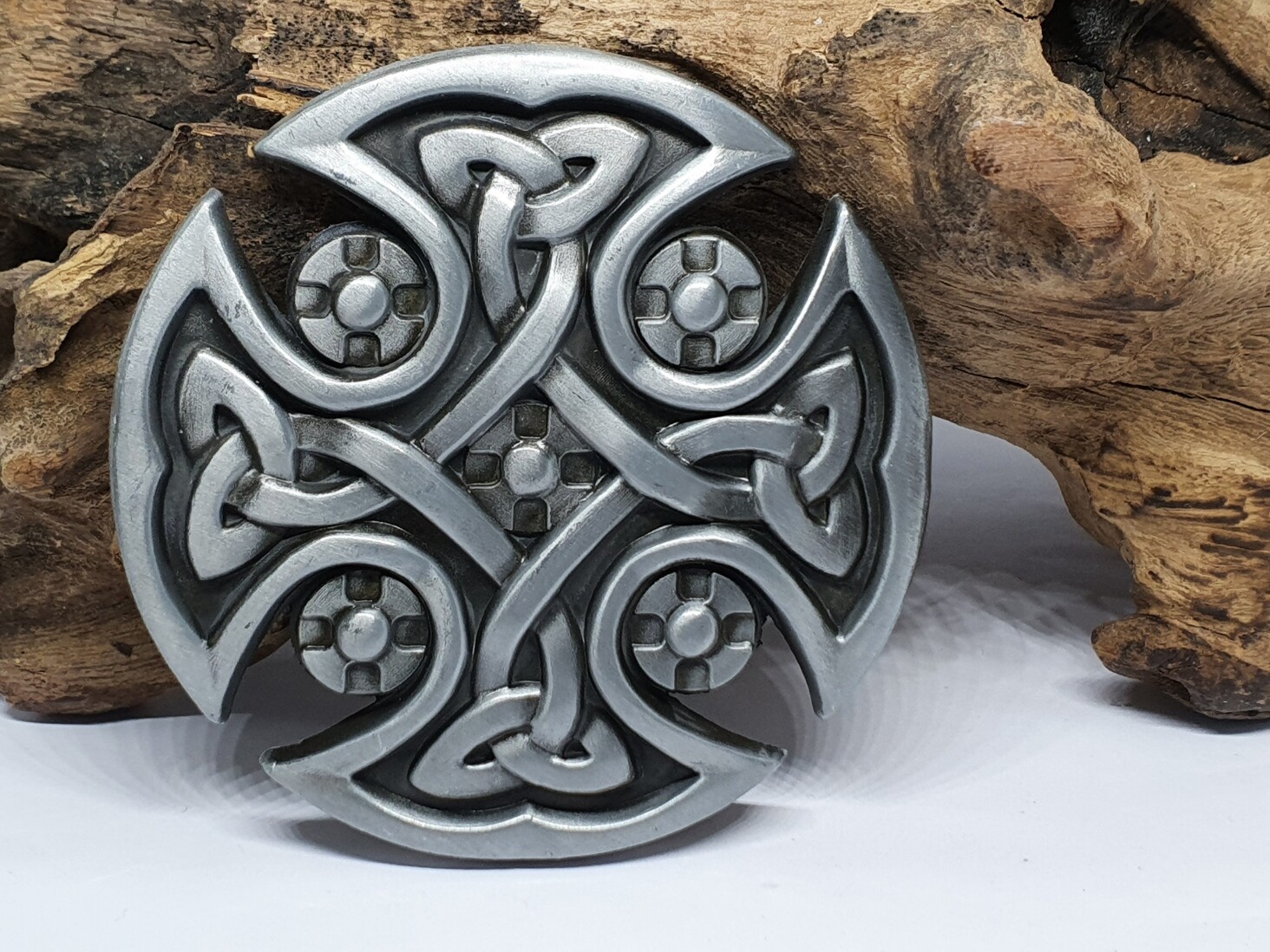 Celtic Knot Belt Buckle Shield Cross For 40mm Belt Pagan Norse Viking Gift Uk