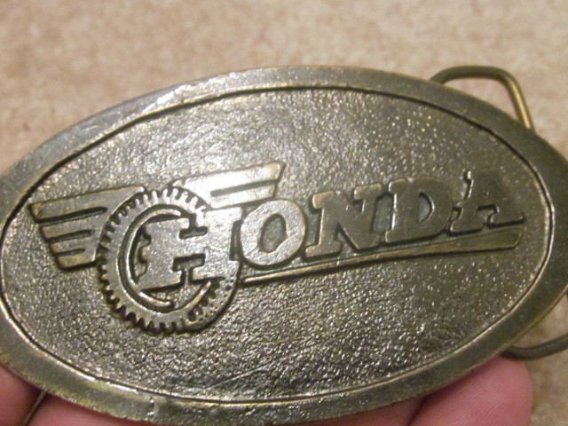 Vintage 70&rsquo;s Honda Dirt Bike Men&rsquo;s Belt Buckle