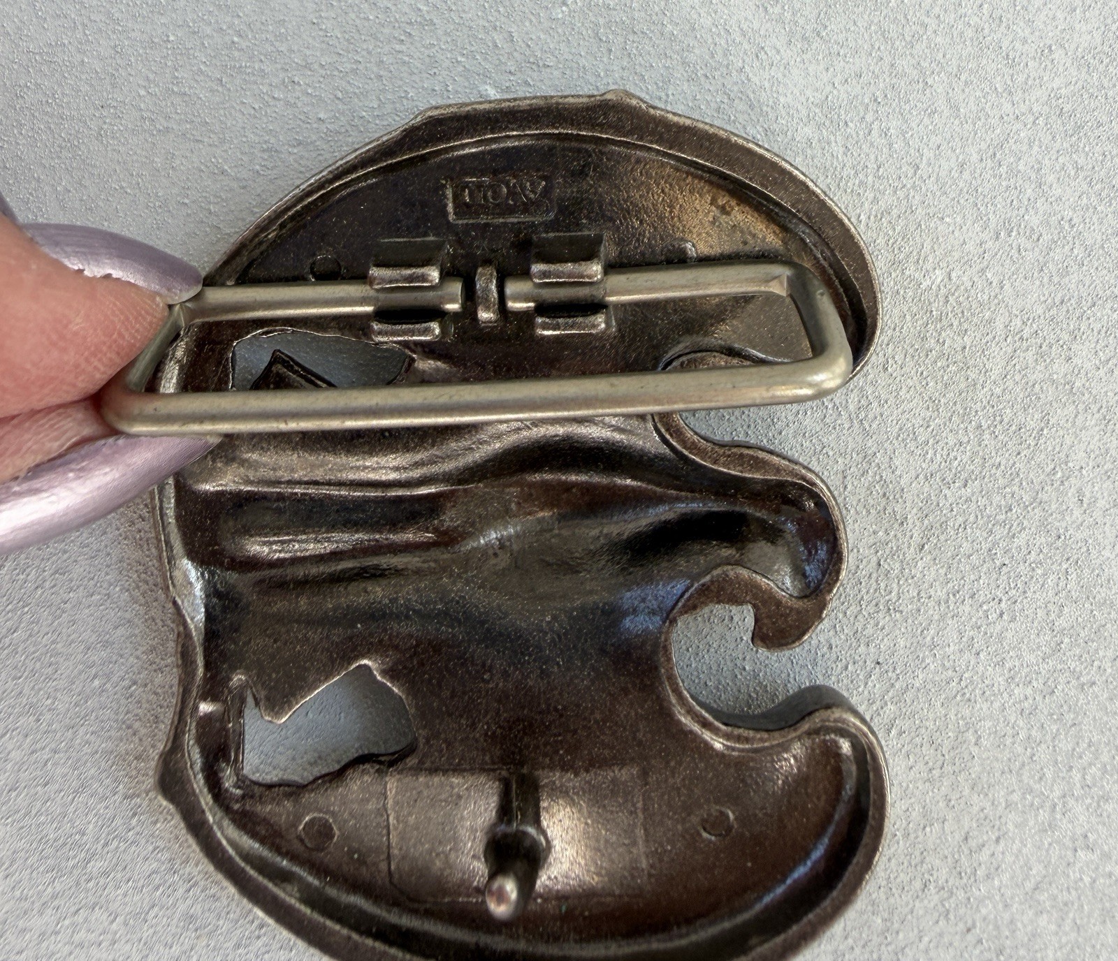 AVON Vintage 80s Pewter-Tone American Bald Eagle Belt Buckle Patriotic America