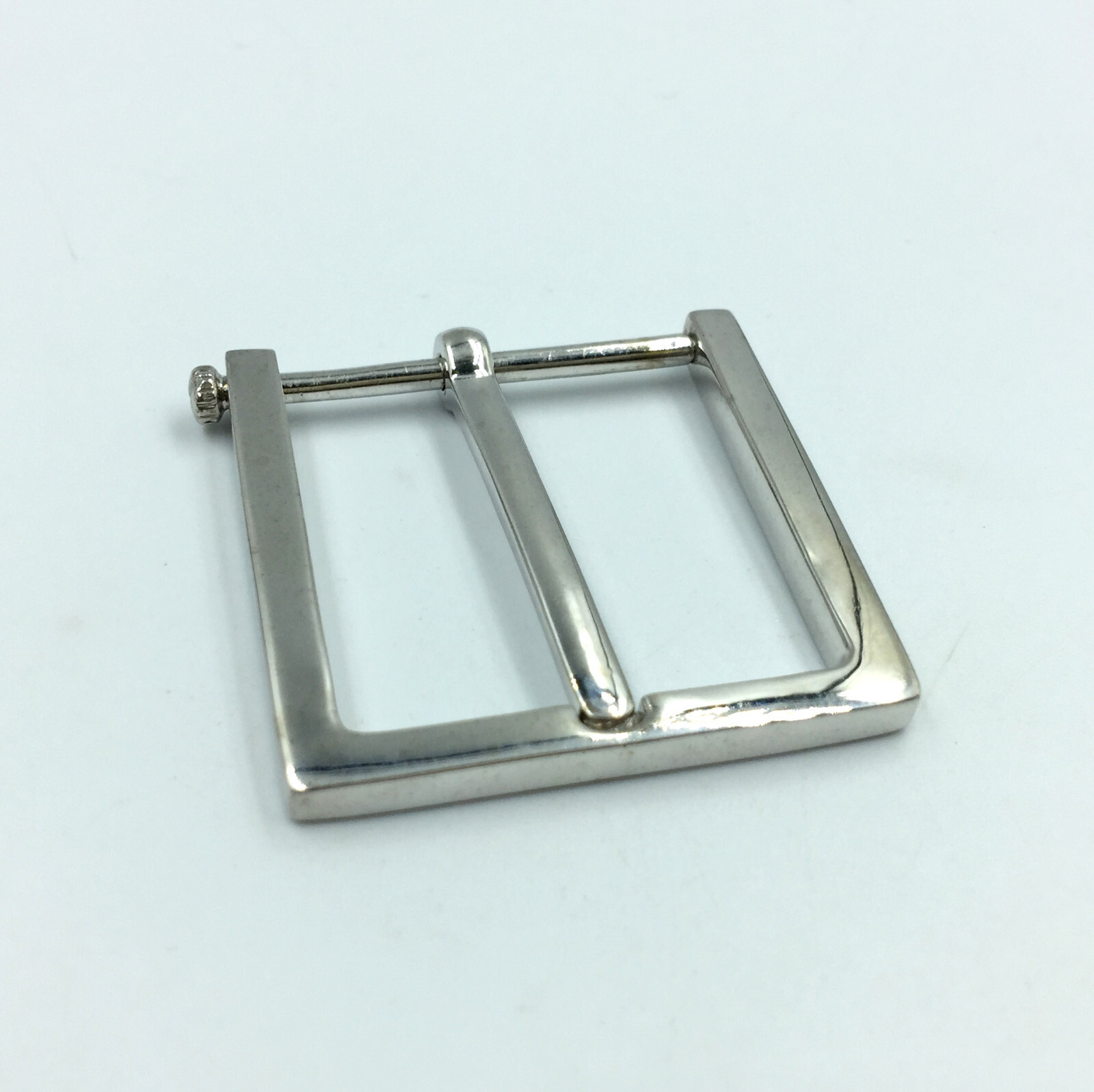 Shiny 935 Argentium Silver Simple Fine Men&rsquo;s Belt Buckle