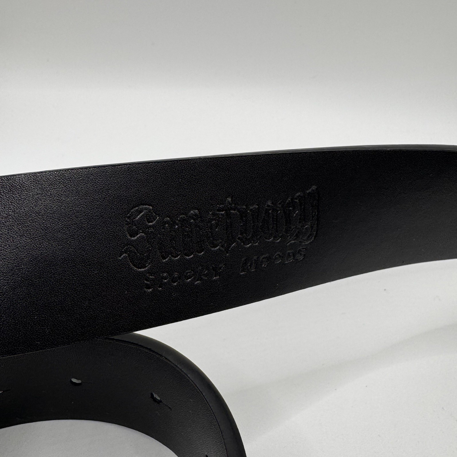 Spooky Woods Grim Reaper Flame Belt Black Silver Gothic Streetwear Sold Out