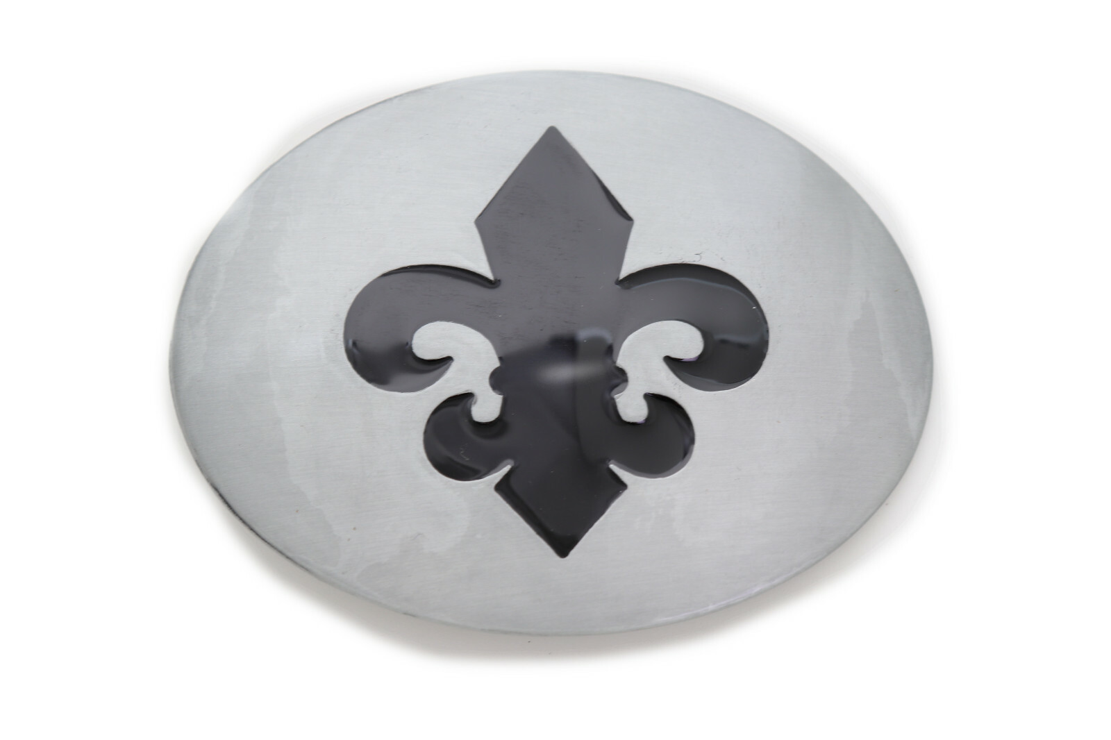 Women Men Silver Metal Unisex Belt Buckle Fleur De Lis French Lily Flower Casual
