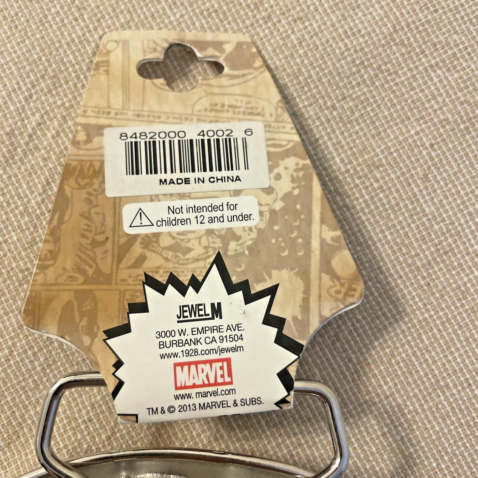 Spider-Man Marvel Comics Belt Buckle Metal Red Silver Superhero