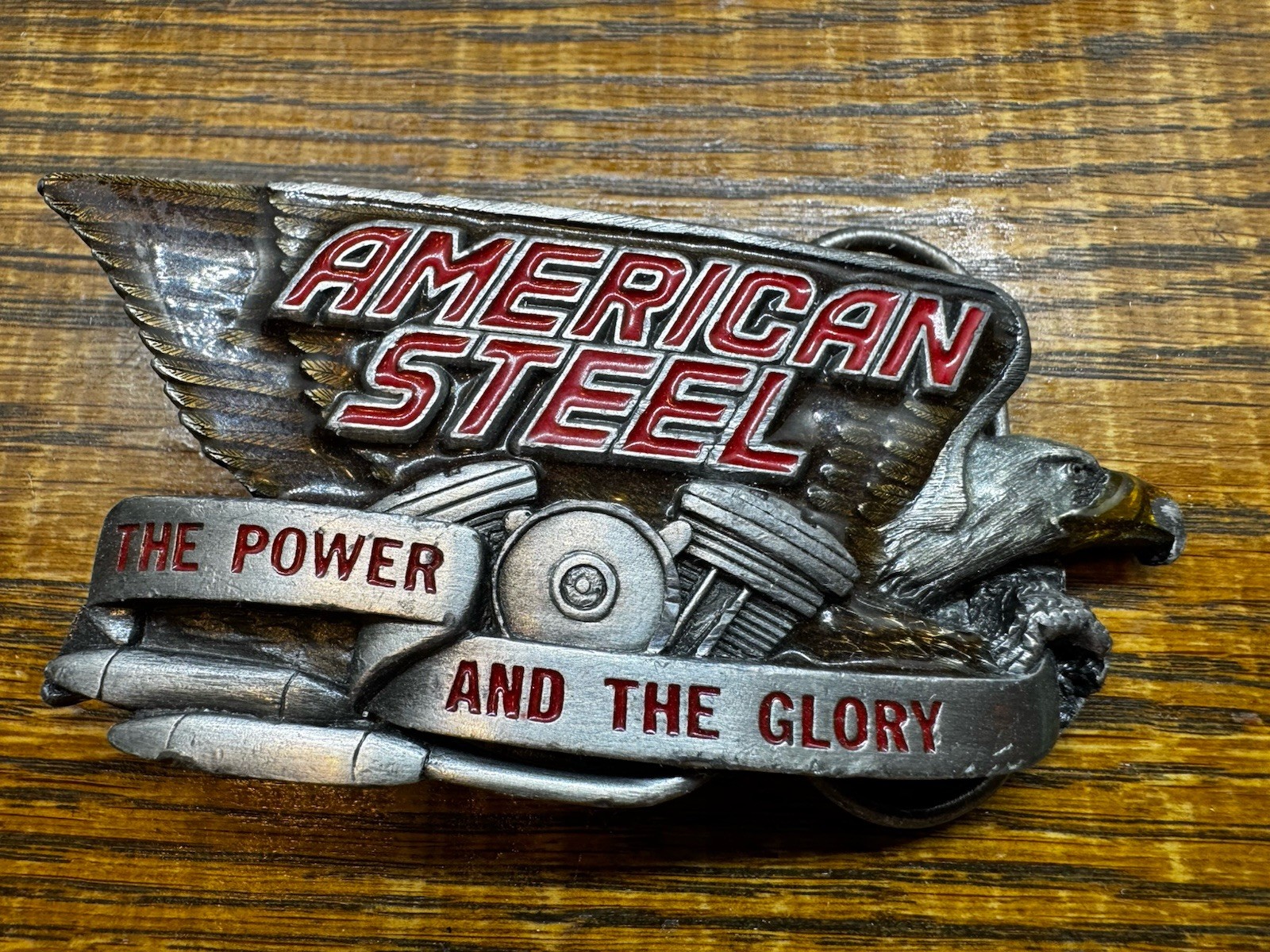 2-Biker Belt Buckles, Grim Reaper Memento Mori Death And American Steel
