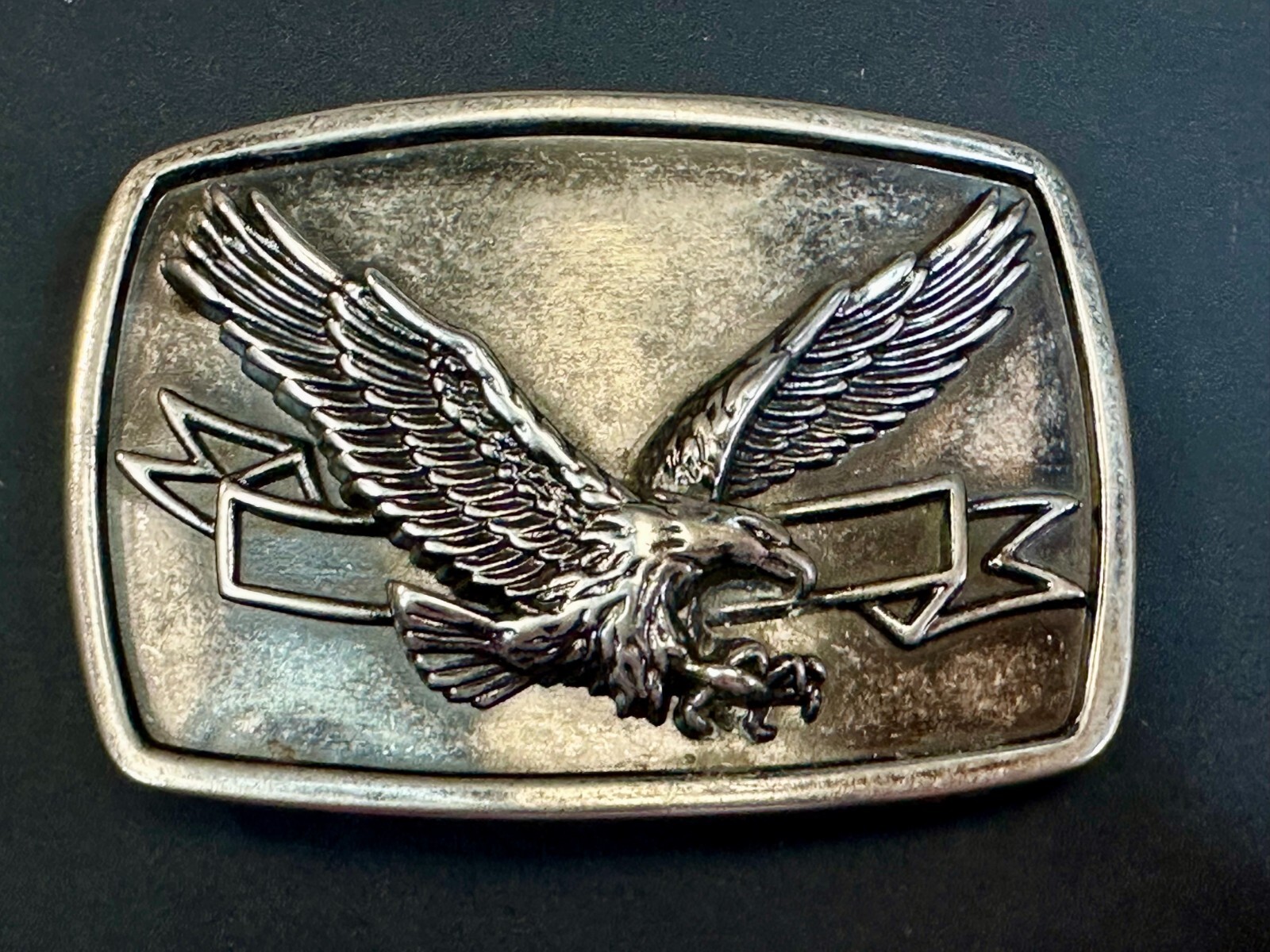 Patriotic American Eagle Flying Wings Wide Hunting Diving Metal Belt Buckle