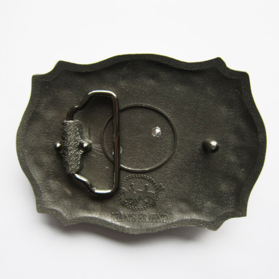 Western Men Zinc alloy Leather Belt Buckle Deer Rodeo Cowboy Shape Pattern