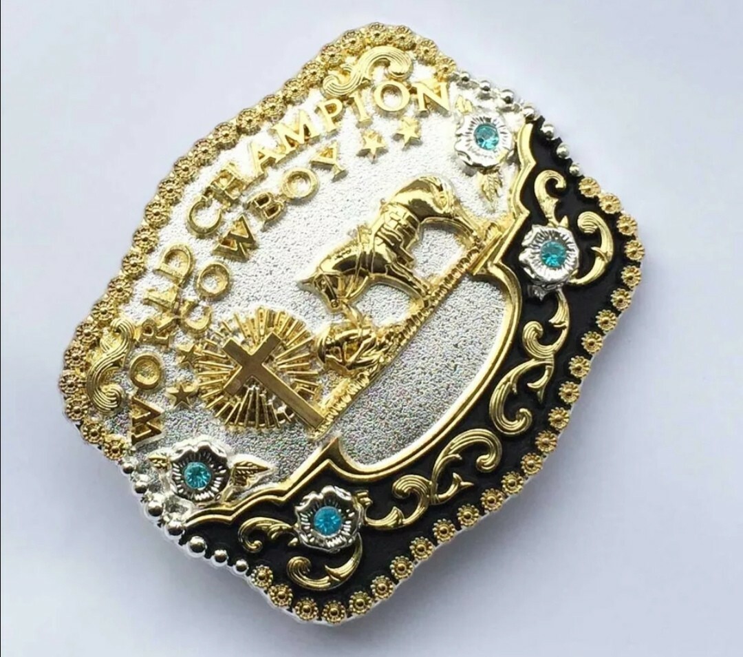 Praying Cowboy Horse Cross Faith Animal Rodeo Western Fashion Belt Buckle