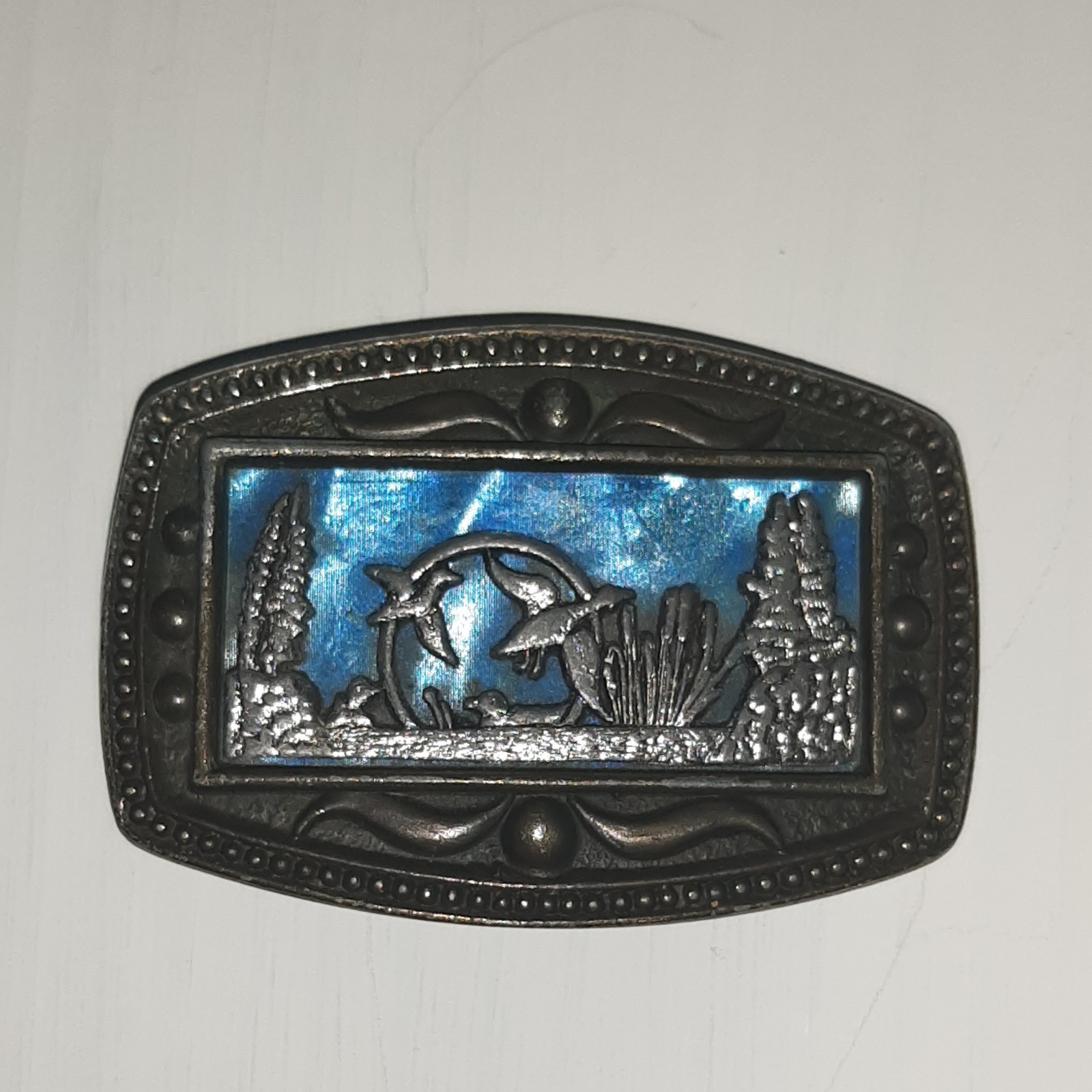 CII New York Wildlife Scene Belt Buckle