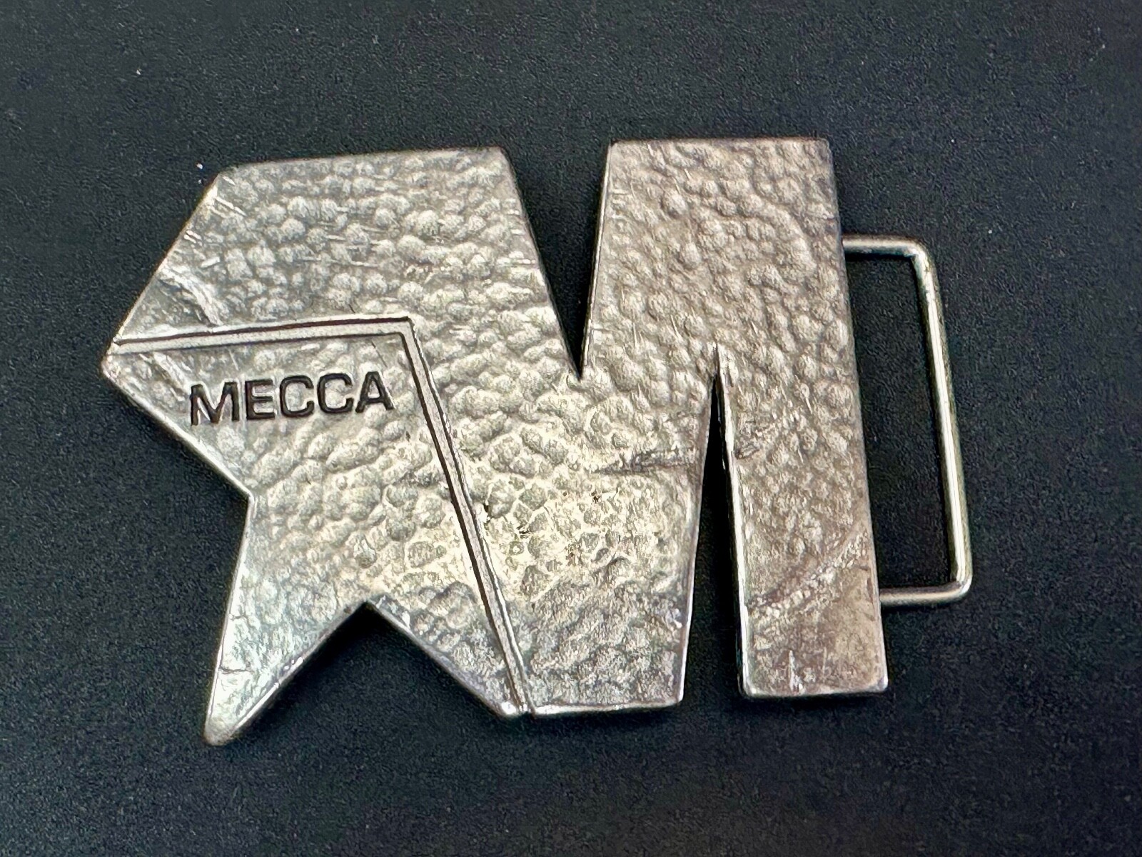 Mecca Vintage Clothing Line Textured Silver Color Belt Buckle