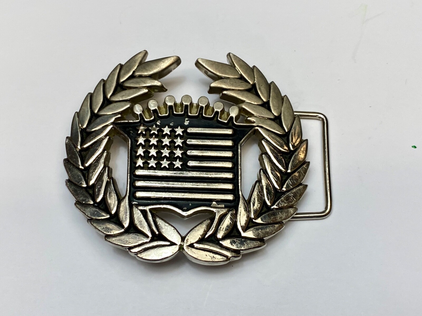 Vintage Cadillac Emblem Flag Chrome Color Belt Buckle Byfamous Stars And Straps
