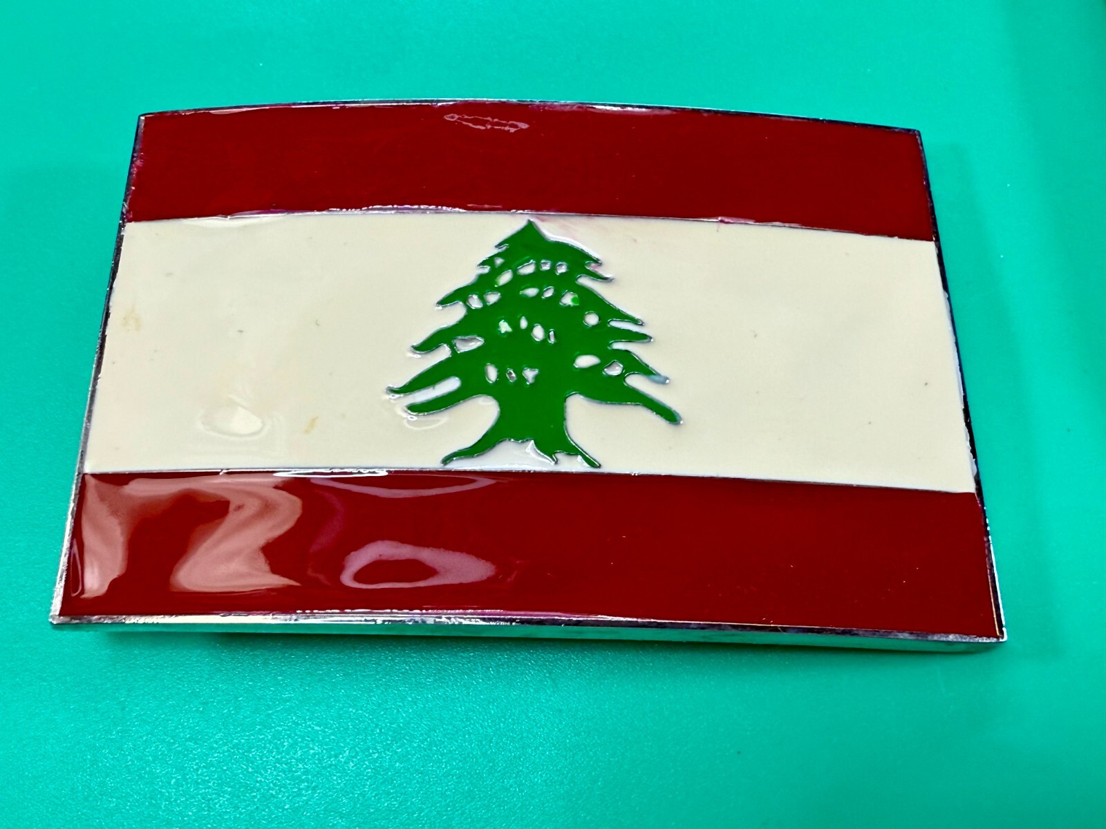 Lebanon Lebanese Liban National Flags Middle East Flag Belt Buckle