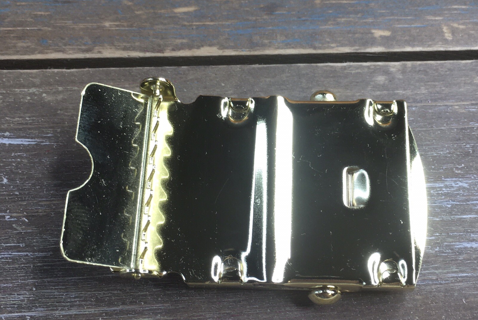 Solid Brass Military Web Belt Buckle 1.25&Prime; Unbranded Listing Is For ONE Buckle
