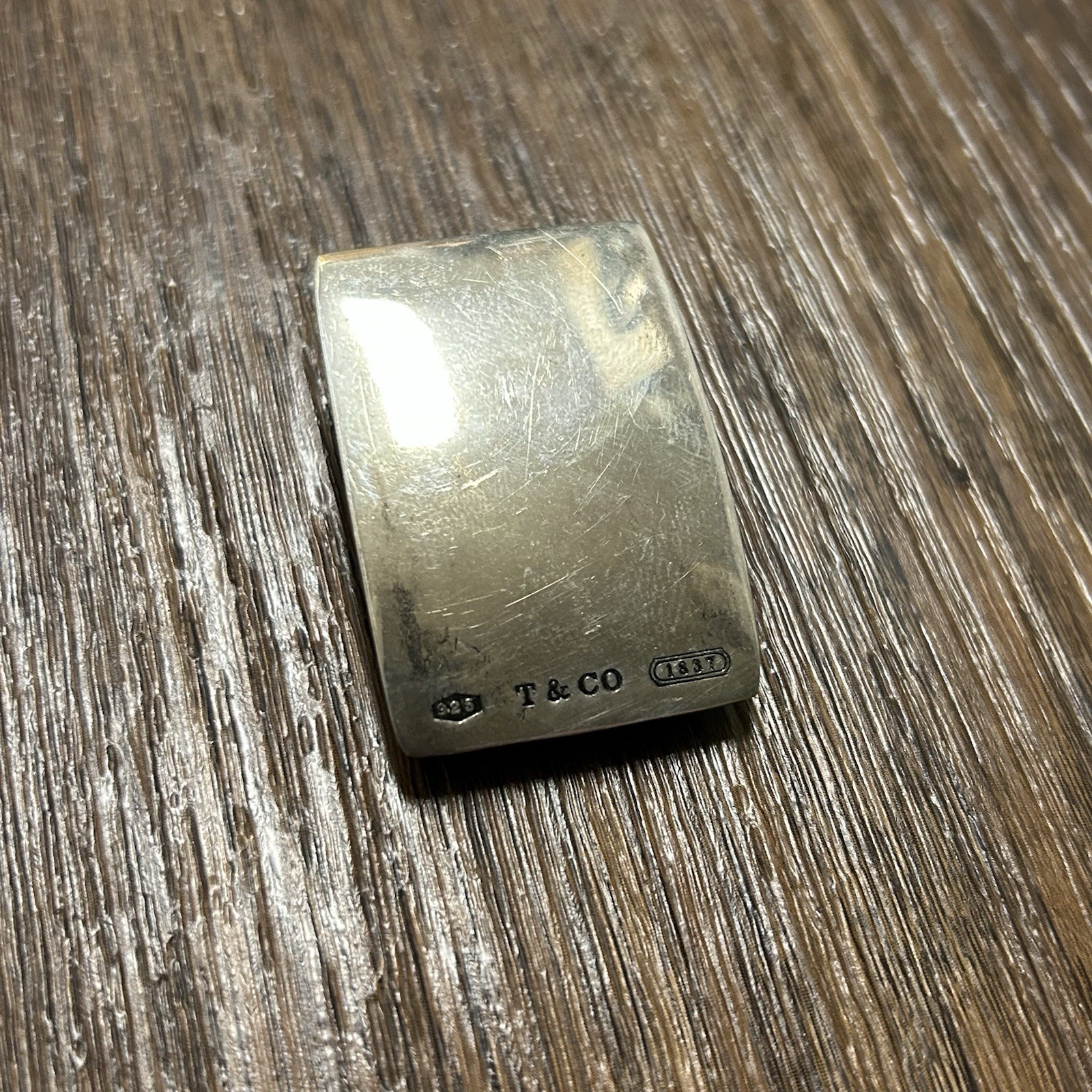 Tiffany & Co. Sterling Silver Belt Buckle Fits 1in w/ Box & Pouch