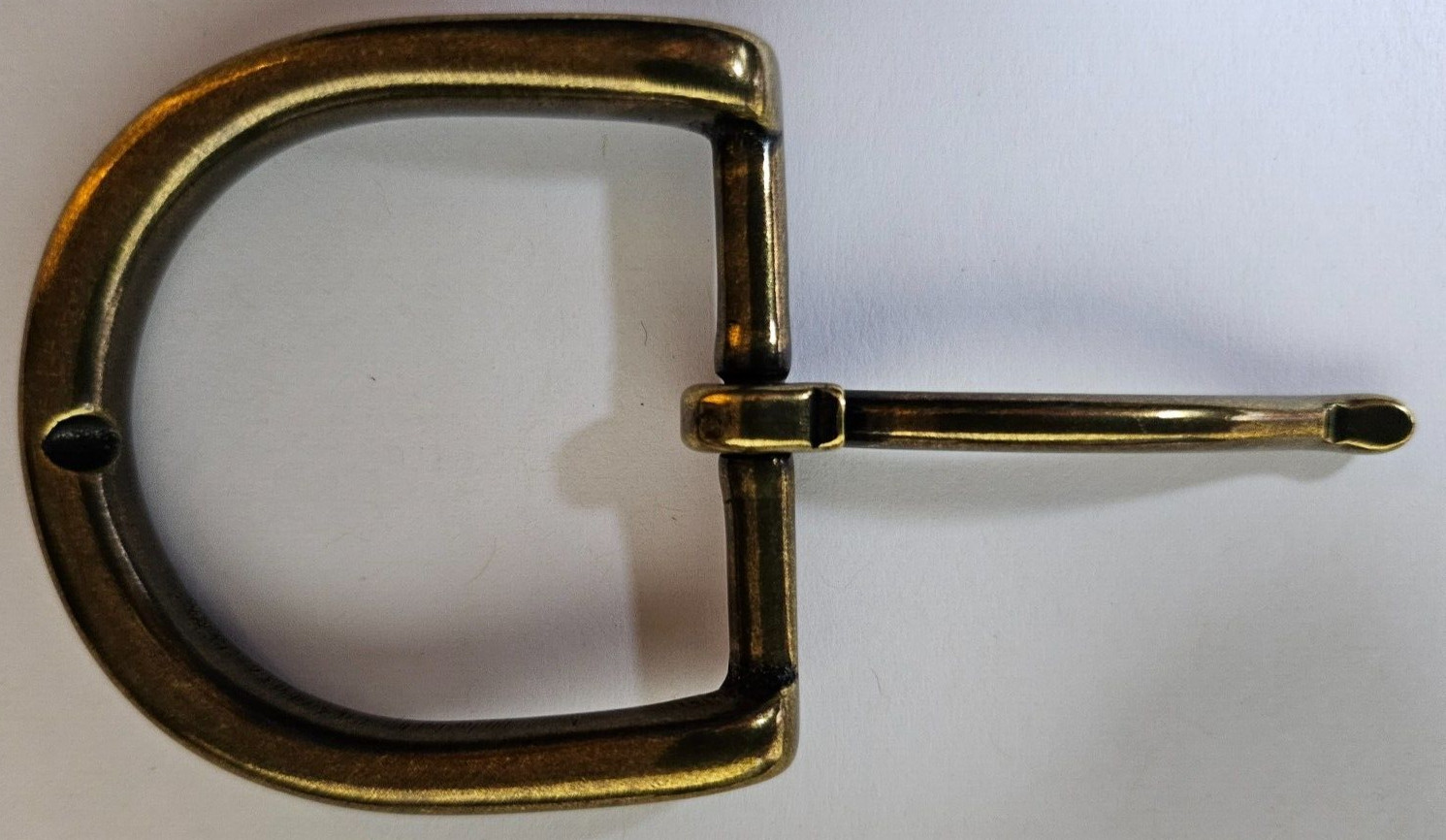 Solid Brass Belt Buckle- 1.25&Prime;- Antique Brass Finish