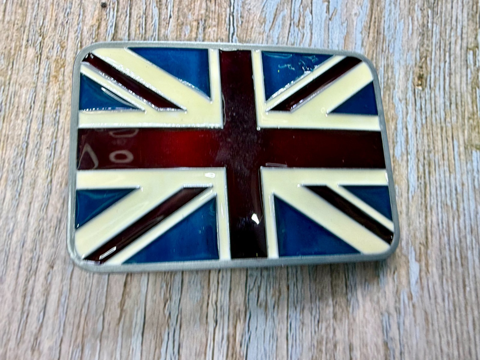 Great Britain Union Flag British Jack United Kingdom Patriotic Belt Buckle