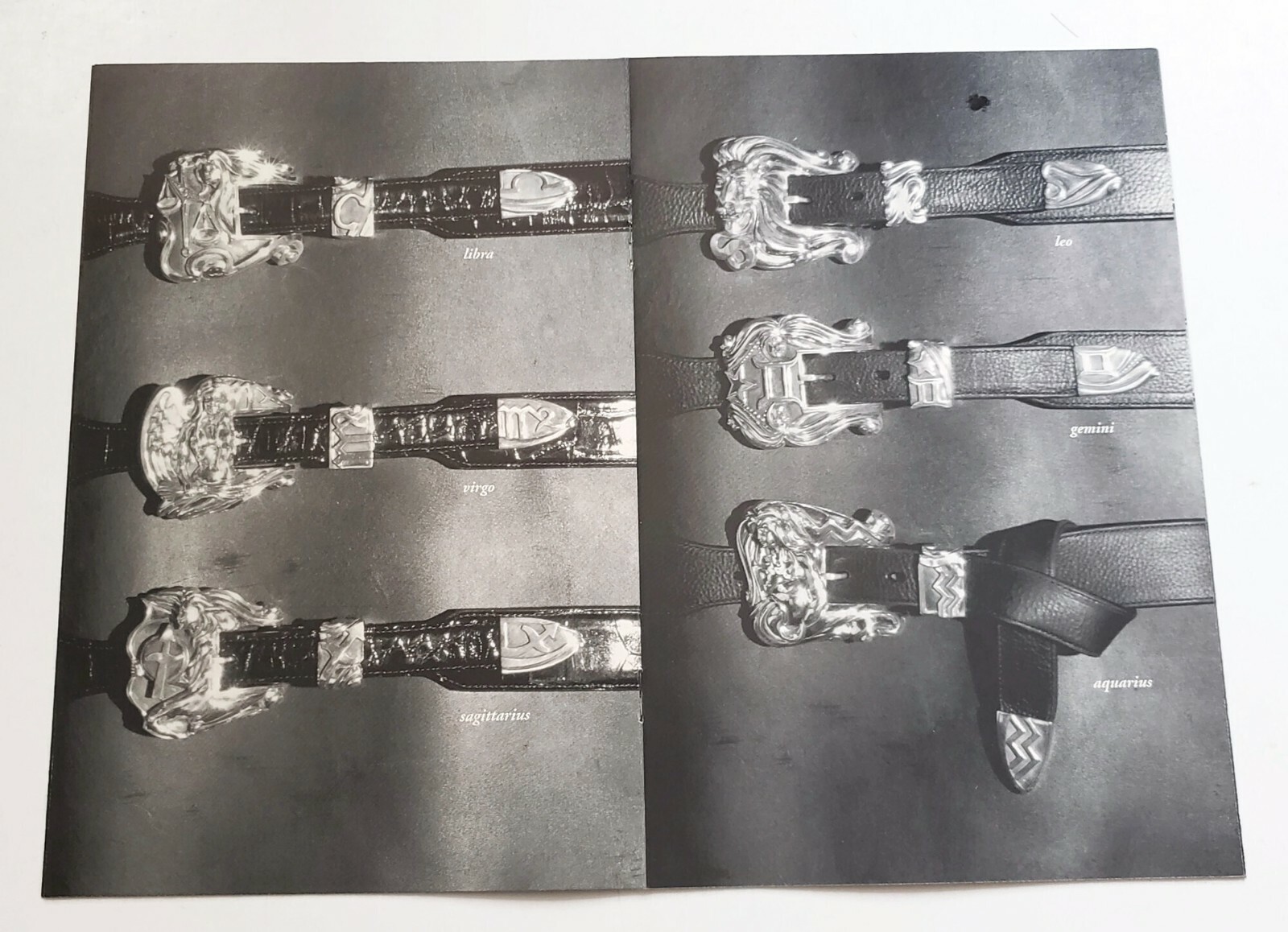 AL BERES 1995 1ST (8) PAGE 6 X 9 MINI CATALOG OF STERLING SILVER BELT BUCKLES