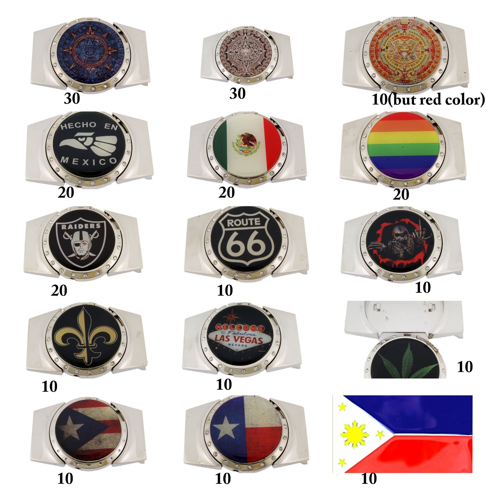 Removable Lighters & Men Women Belt Buckles Combo Batman Superman Western Rodeo