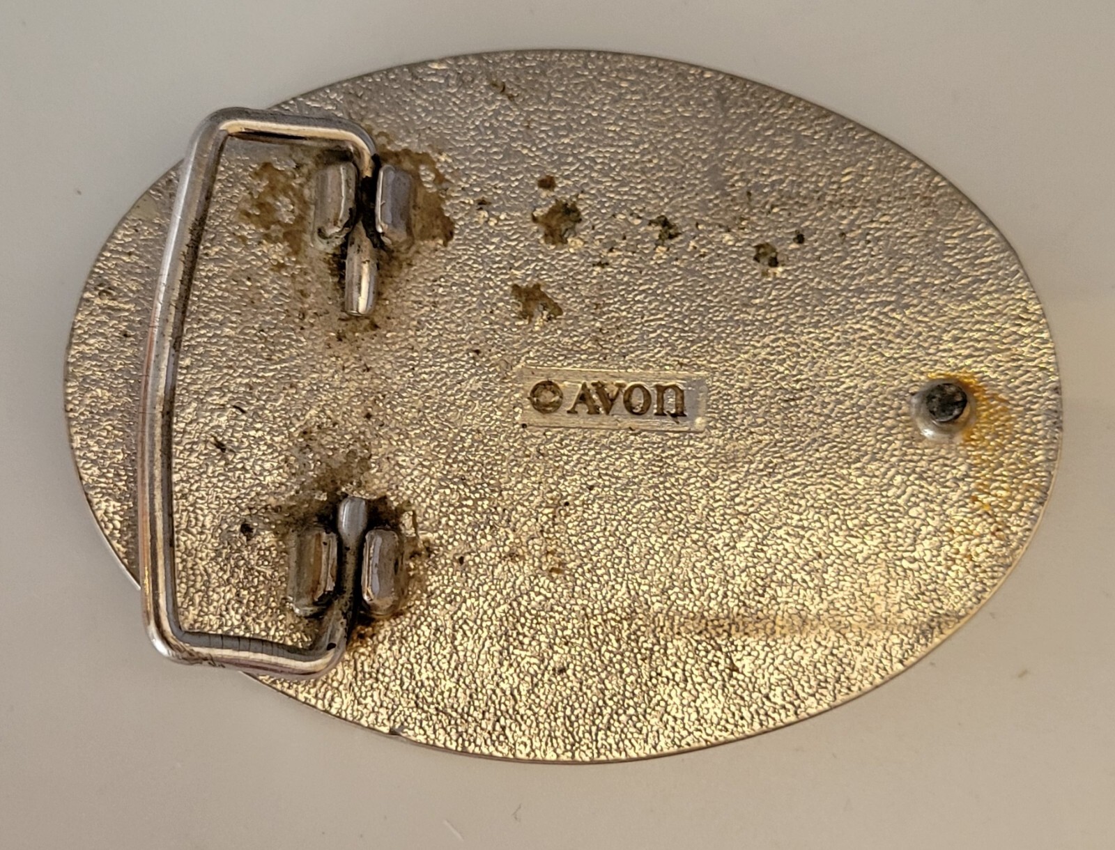 VINTAGE Avon Horse Saddle Western Belt Buckle 80s