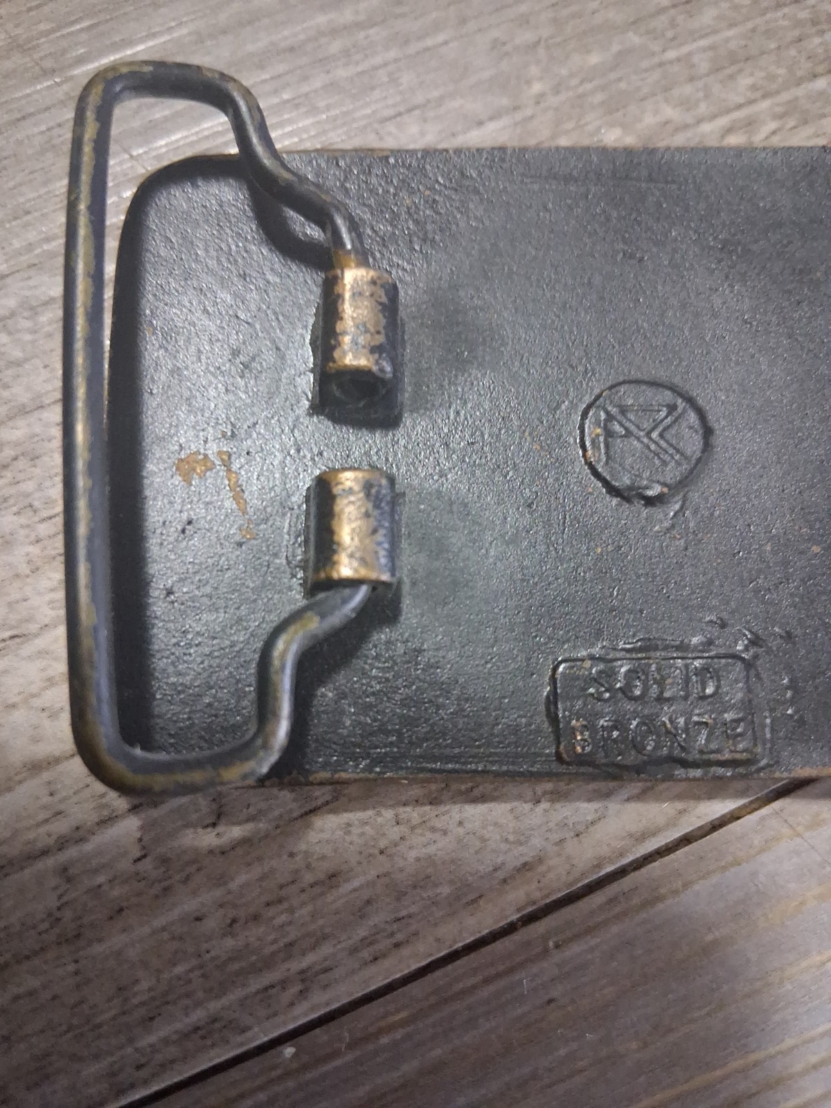 INGERSOLL RAND BELT BUCKLE CONSTRUCTION EQUIPMENT APC SOLID BRONZE ROLLER PAVER.
