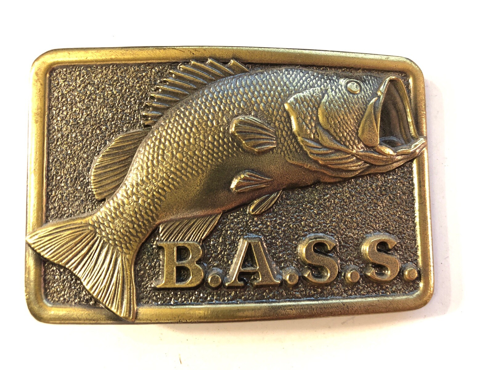 BASS ANGLERS SPORTSMAN SOCIETY BELT BUCKLE MEMBER Rare