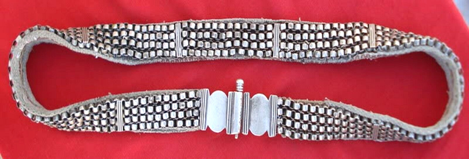 vintage antique ethnic old silver belt belly chain hip chain body chain jewelry