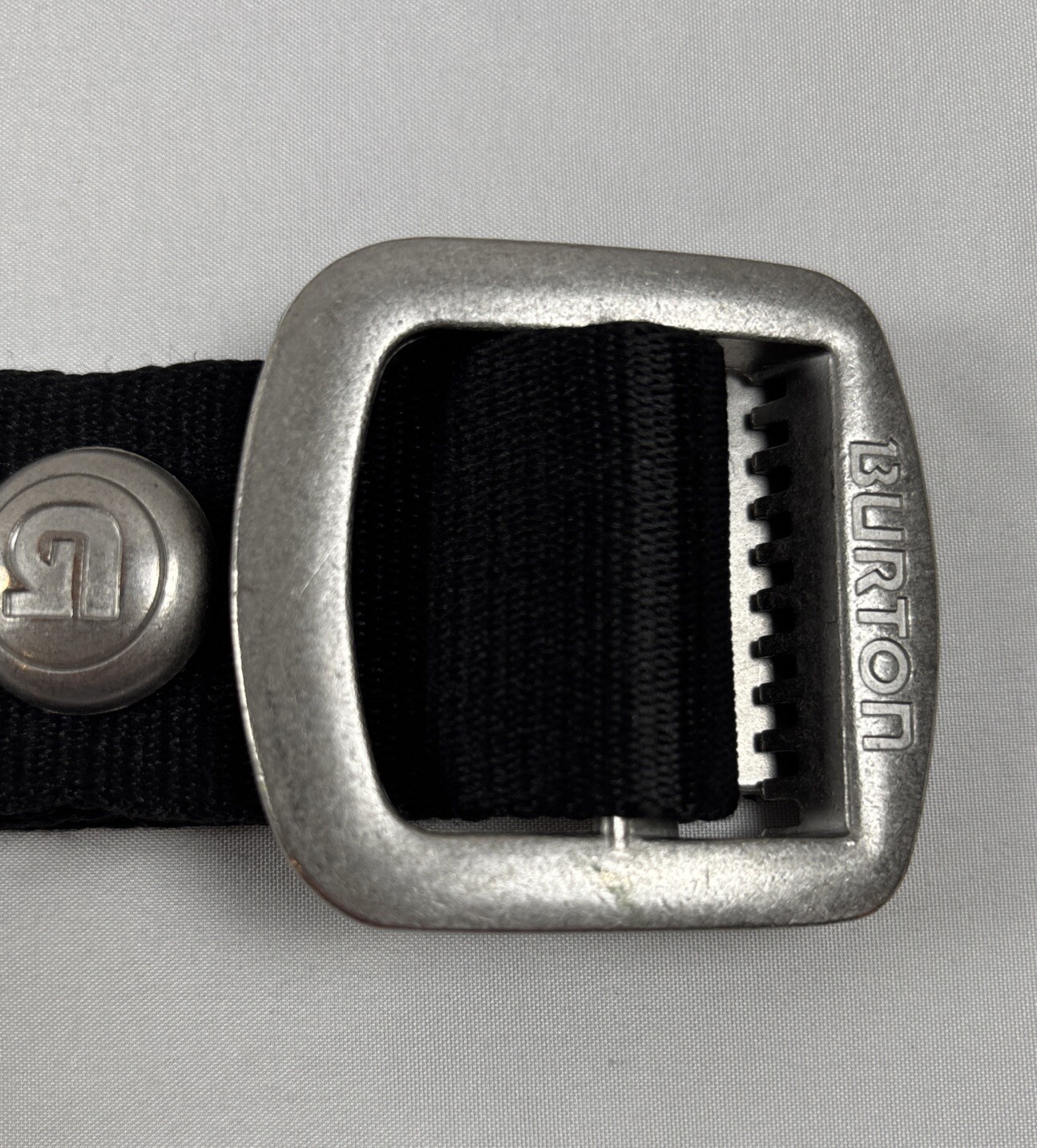 Burton Snowboards Belt Adult Large Black Metal 34-36 W Vintage