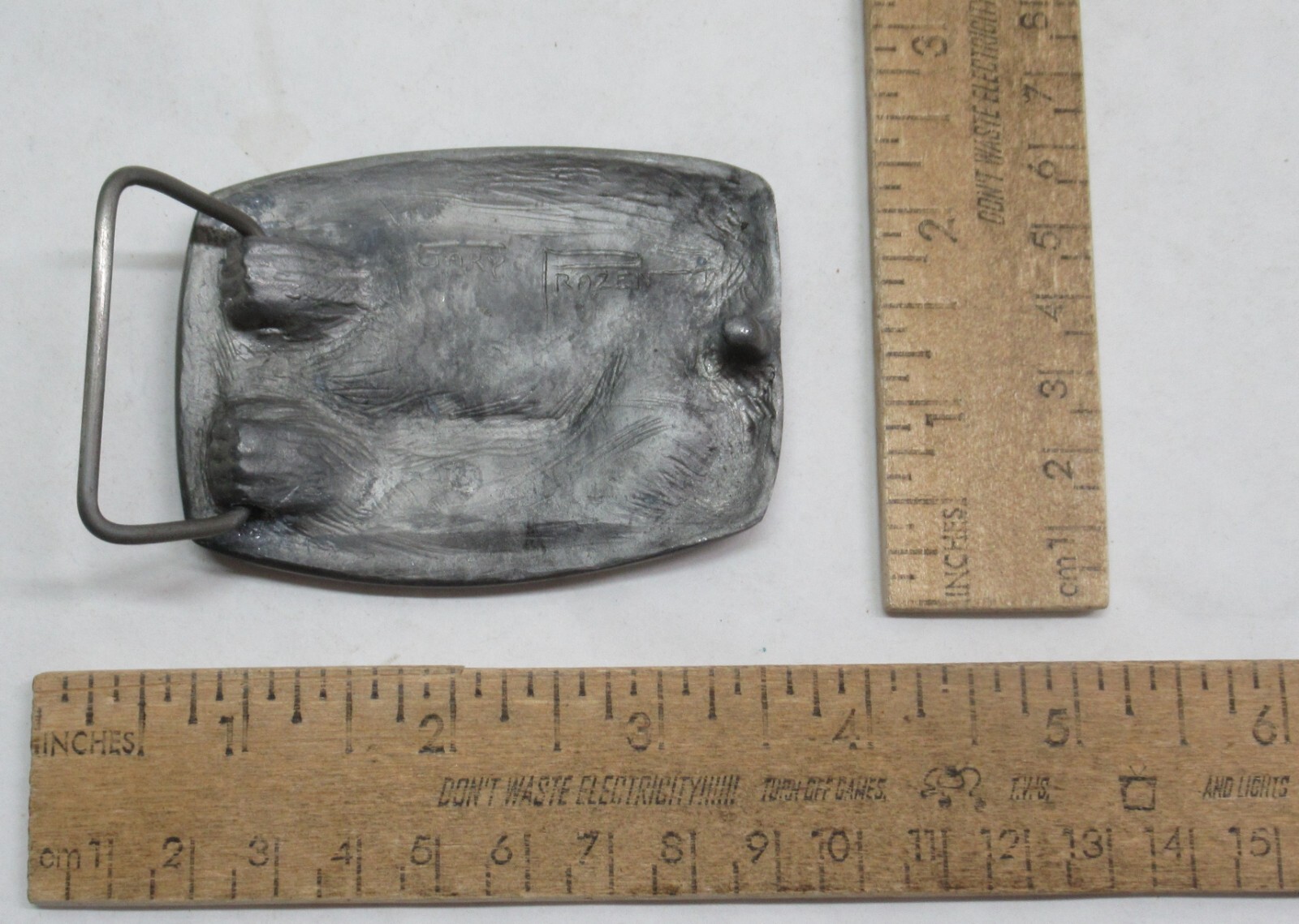 ELKO – SAFETY OLYMPIAD 88 – GARY PRAZEN – BELT BUCKLE – listing # 3913