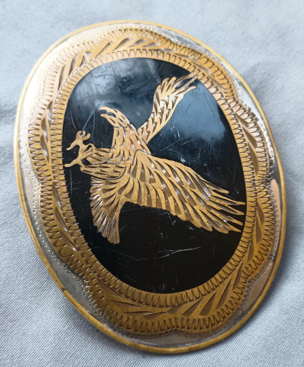 Flying Eagle Metal Belt Buckle 3.5&Prime; x 2.5&Prime; (For 1.5&Prime; Wide Belt)
