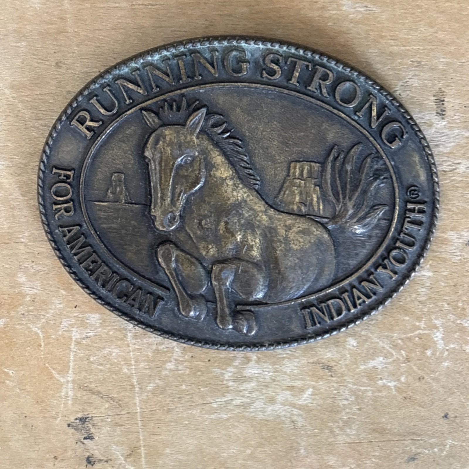 Running Strong For American Indian Youth Belt Buckles