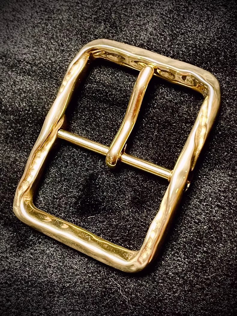 Made in Italy Jewelry-grade gold-plated belt buckle 23mm 35mm Width