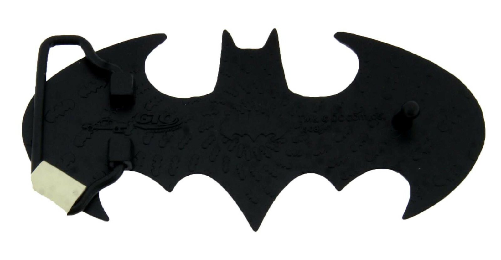 Batman belt buckle Halloween Costume DIE CUT JET BLACK DC Comics Men AUTHENTIC