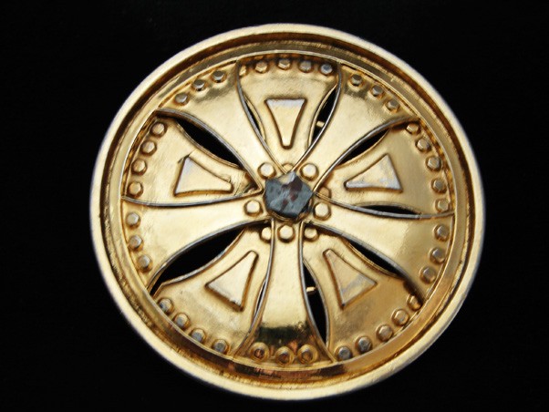 OA01106 REALLY NICE CUT-OUT **SPINNING AUTO RIM/WHEEL** FASHION NOVELTY BUCKLE