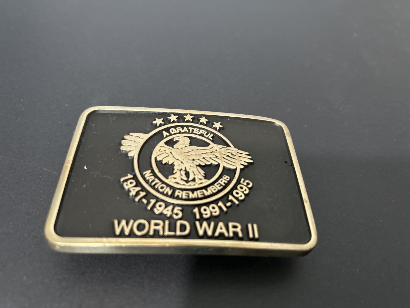 A Grateful Nation Remembers Belt Buckle
