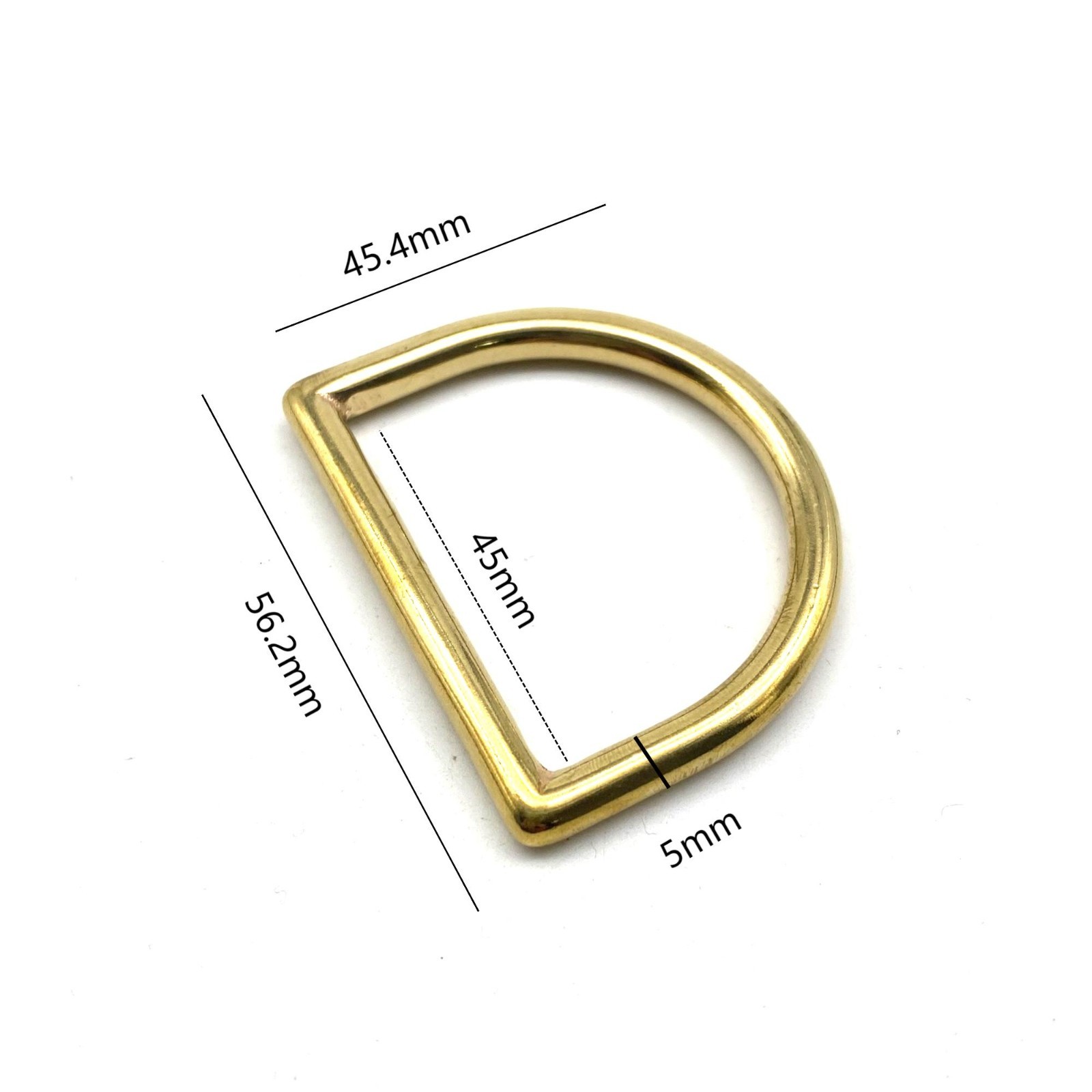 Premium Bag D Loop Seamless Gold D Ring 45mm lot