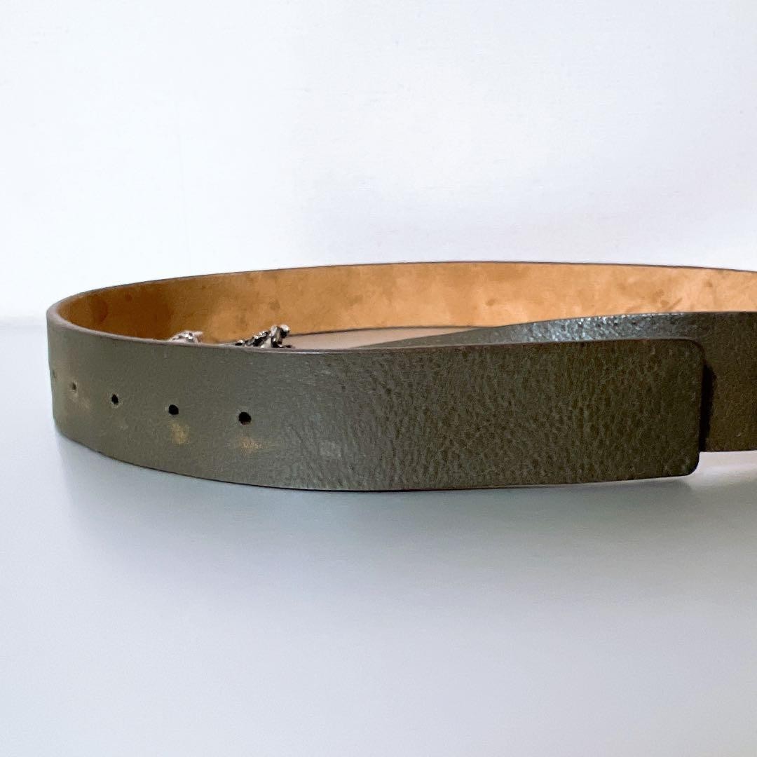 GUCCI Pegasus Buckle Belt Leather Men&rsquo;s fashion Accessories Belt Used From Japan