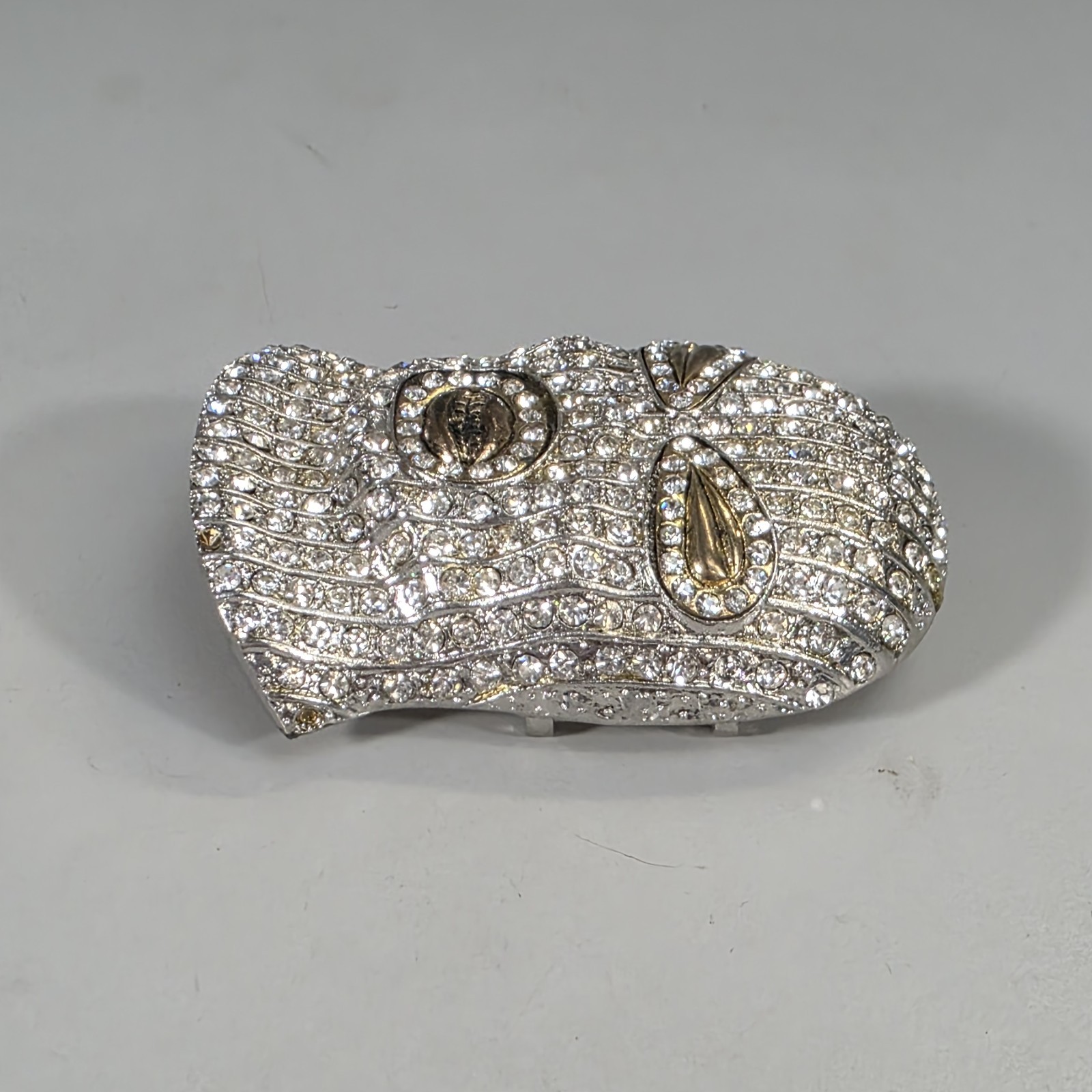 Goon Hip Hop Style Rhinestones Metal Fashion Gold Men&rsquo;s Belt Buckle