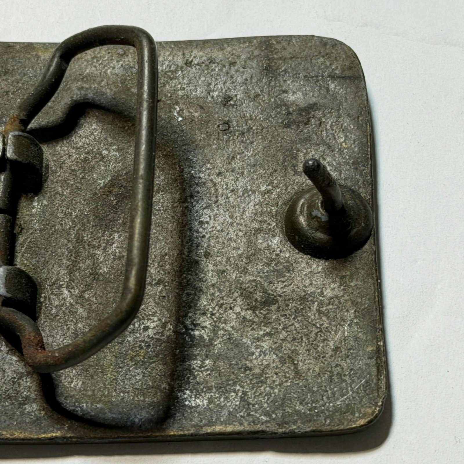 Vintage 1980s 4 Wheeling Jeep Belt Buckle Cast Metal Off Road Trail Riding Gear