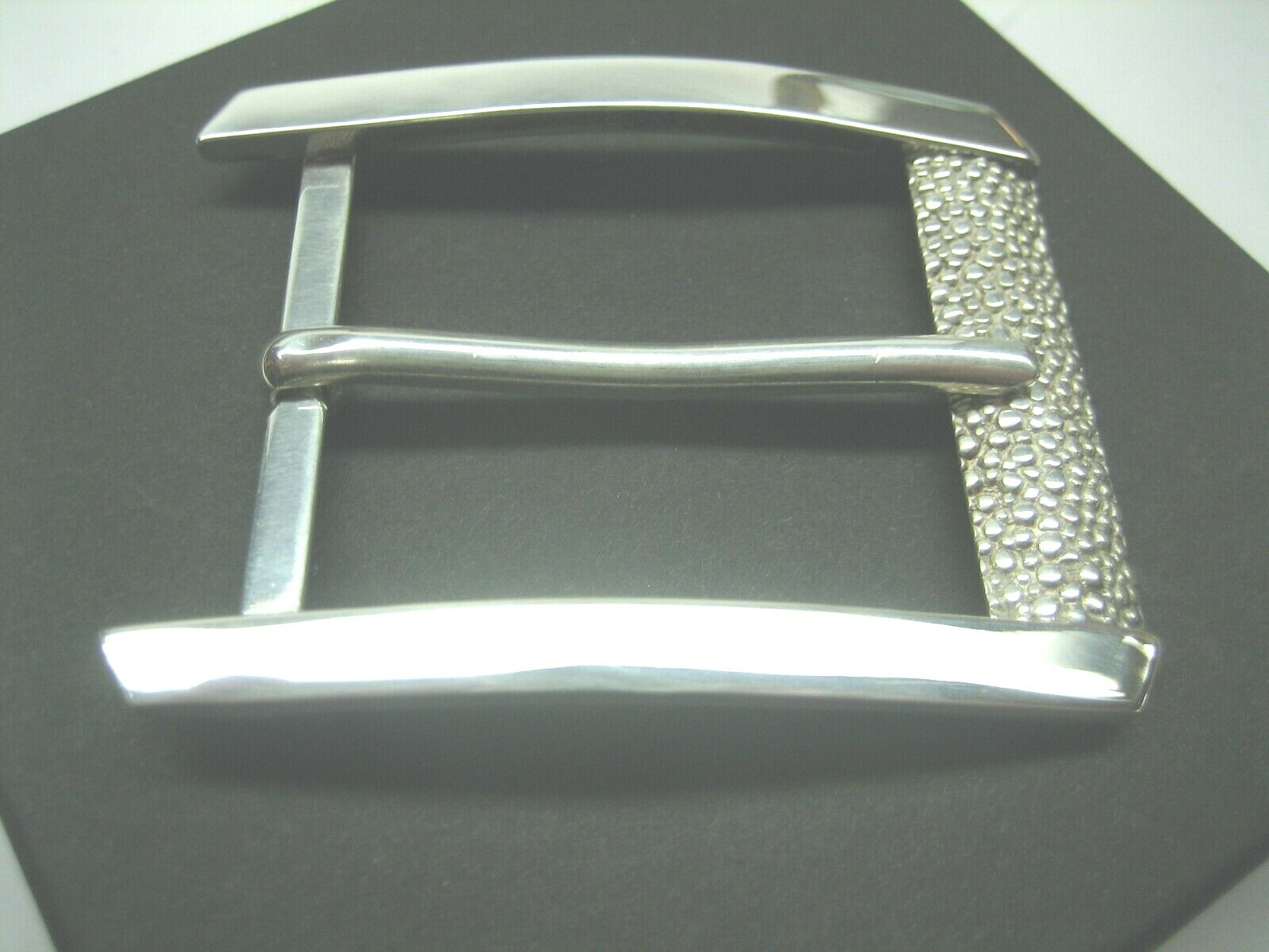 STERLING SILVER 925 BUCKLE AVAILABLE FOR 1&Prime; 1-1/8&Prime; 1-1/4&Prime; 1-3/8&Prime; 1-1/2&Prime; BELTS