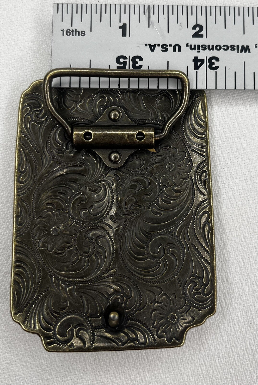 Cowboy Texas Long Horn Brown Metal Belt Buckle