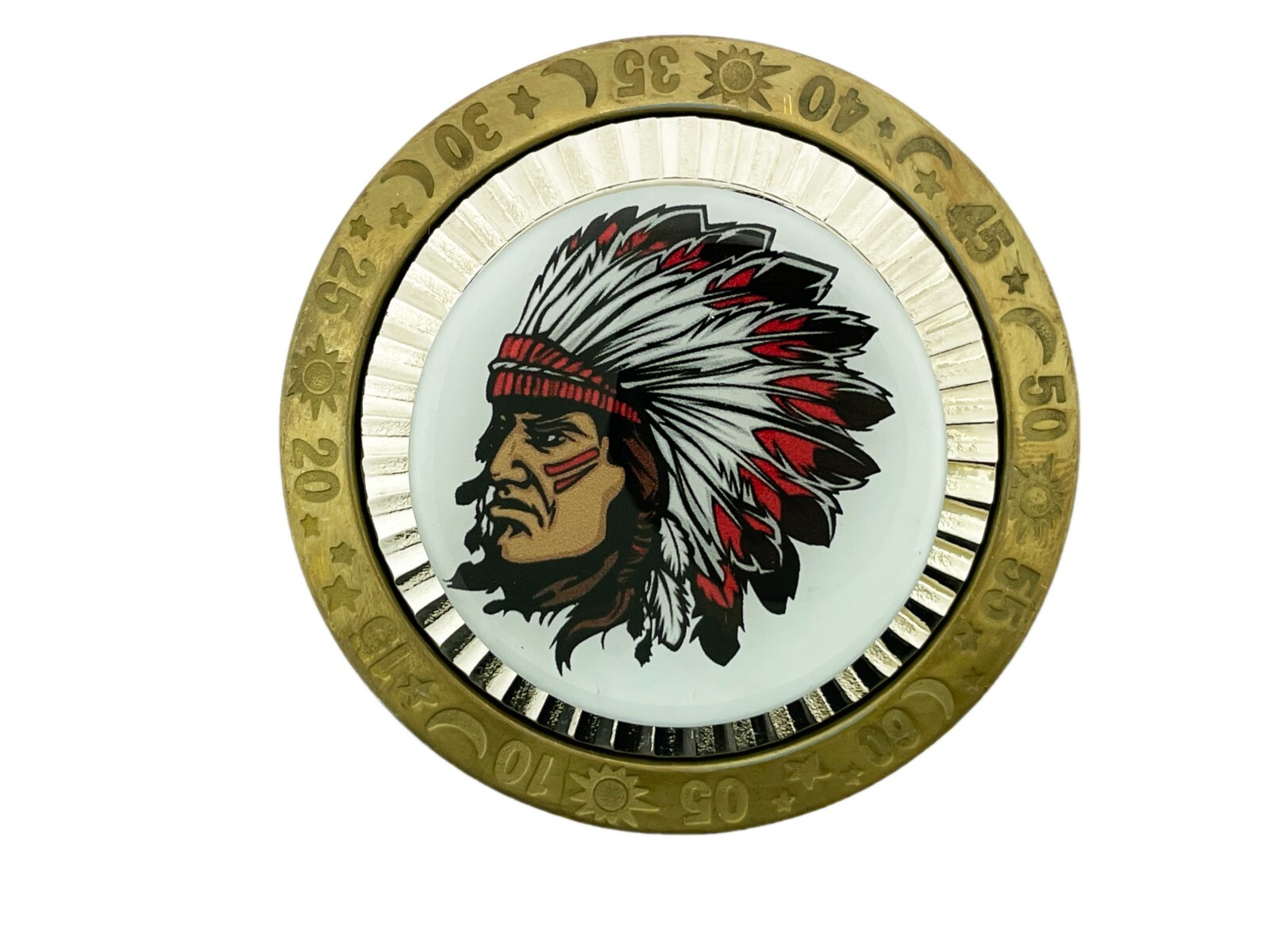 Native American Chief Belt Buckle Removable Lighters Spinner Indigenous Peoples
