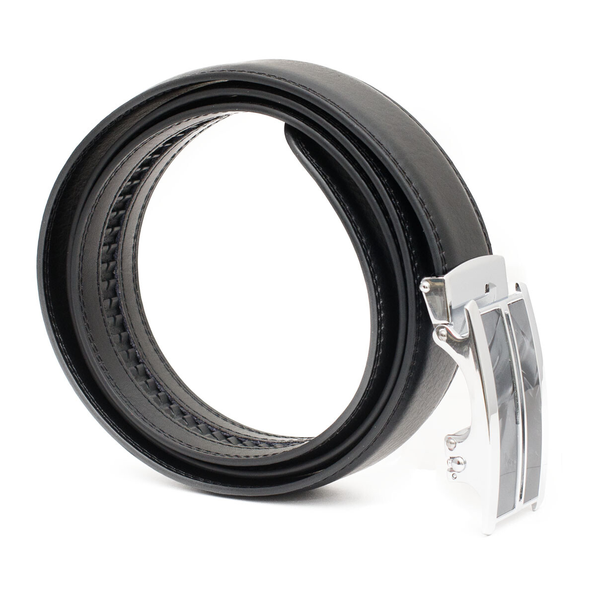 Belt automatic belt black gray genuine leather automatic stone-look can be shortened 144