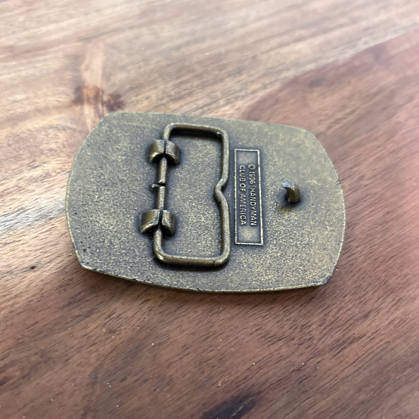 Vintage Handy Man Club Of America LIFE MEMBER Belt Buckle
