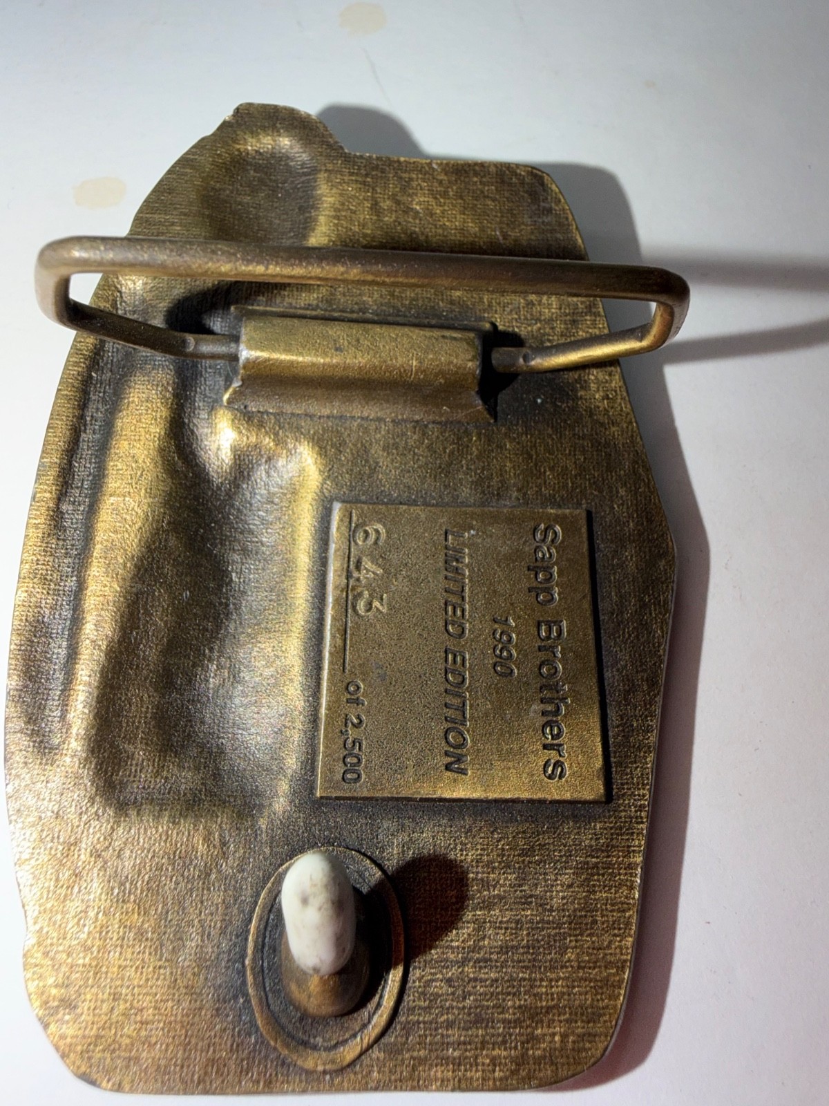 Vintage Sapp Brothers limited edition belt buckle #643 out of 2500