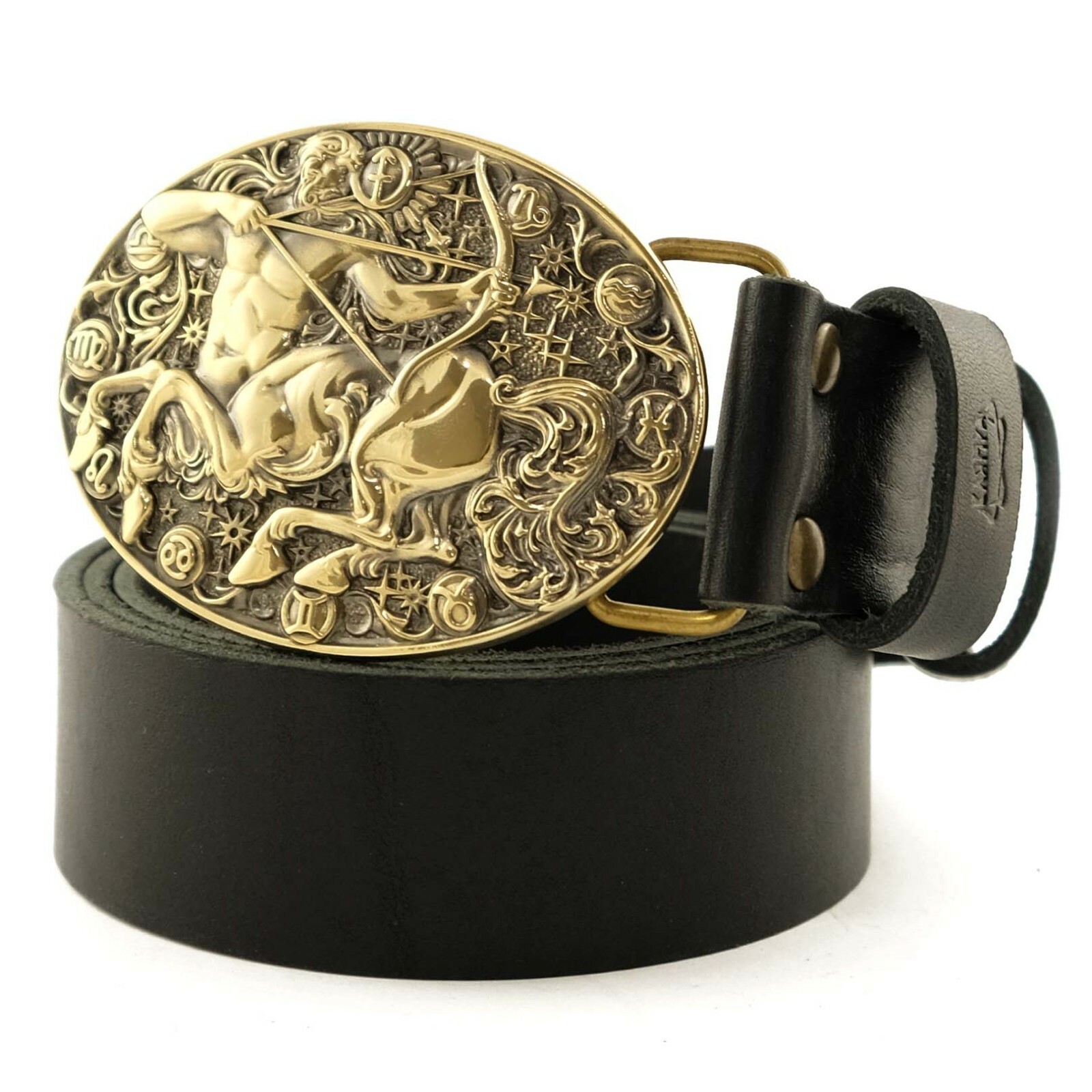 Sagittarius belt buckle, Horoscope Astrological Zodiac Sign brass belt buckle