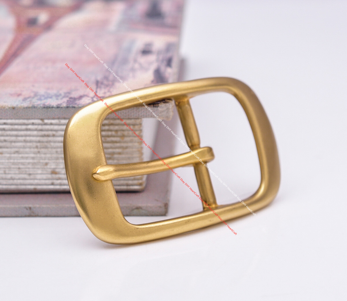 39mm HEAVY DUTY SOLID BRASS OVAL CENTER BAR BELT BUCKLE LEATHERCRAFT ACCESSORIES