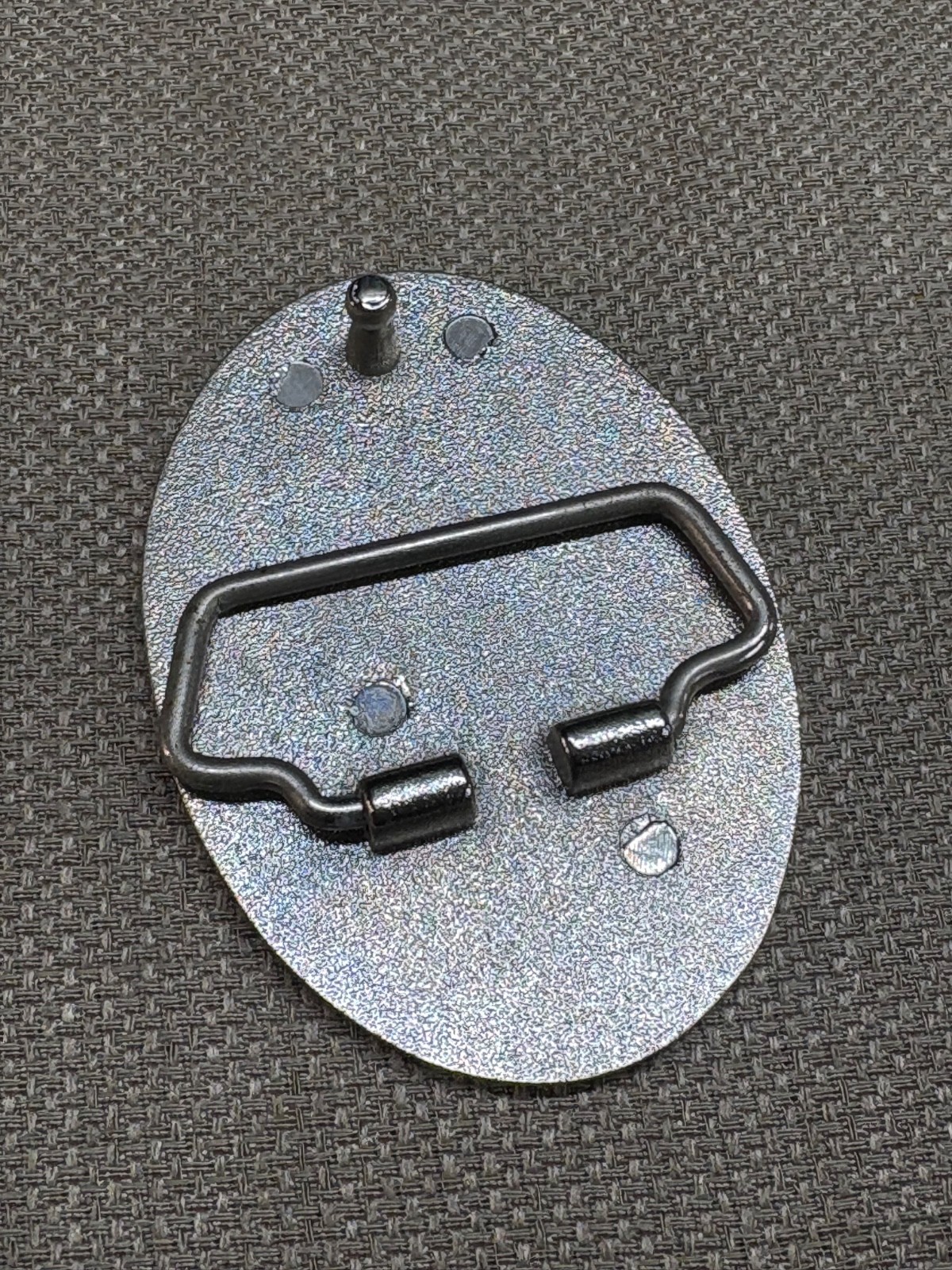 Ironman Iron man Belt Buckle Metal Oval Shape photo 2 1/2&Prime; in size