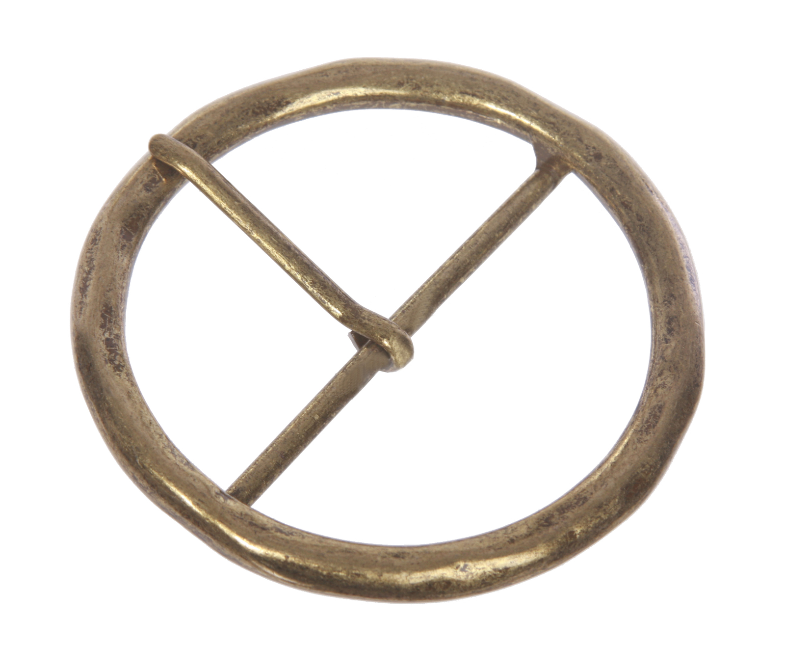 2 3/4&Prime; (70 mm) Single Prong Round Circle Center Bar Belt Buckle